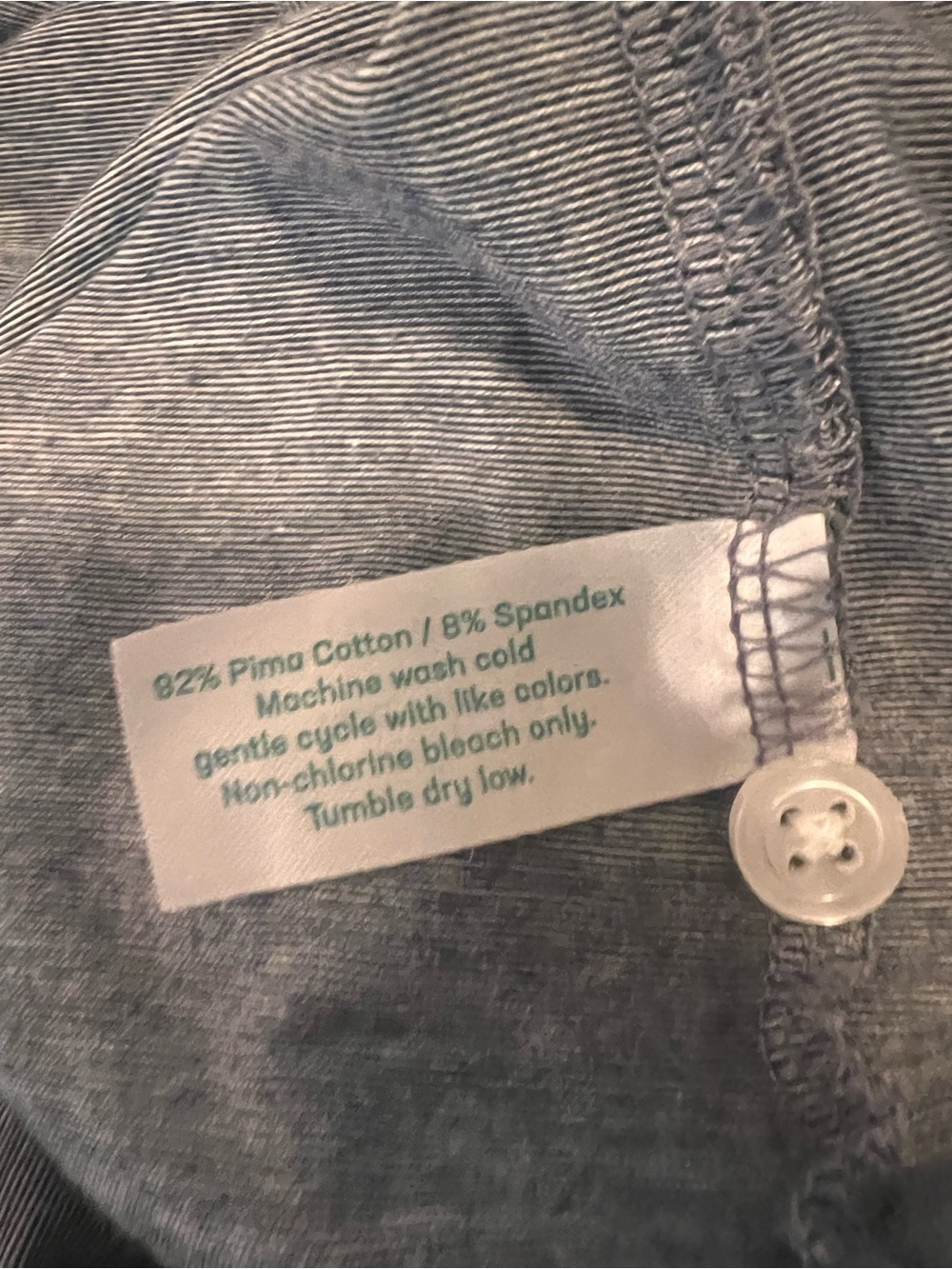 Criquet Men’s Heather Gray Stretch Button-Up Shirt - Picture 4 of 4